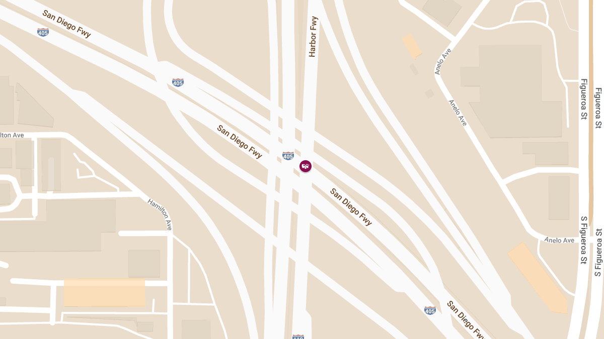 Traffic Collision with Injuries at I-405 N & I-110 N