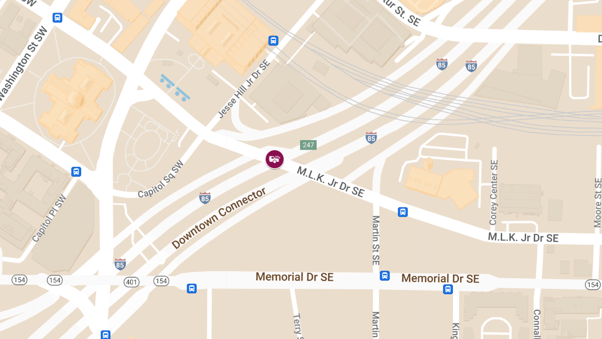 Traffic Collision with Injuries at I-75 S & Martin Luther King Jr Dr SE