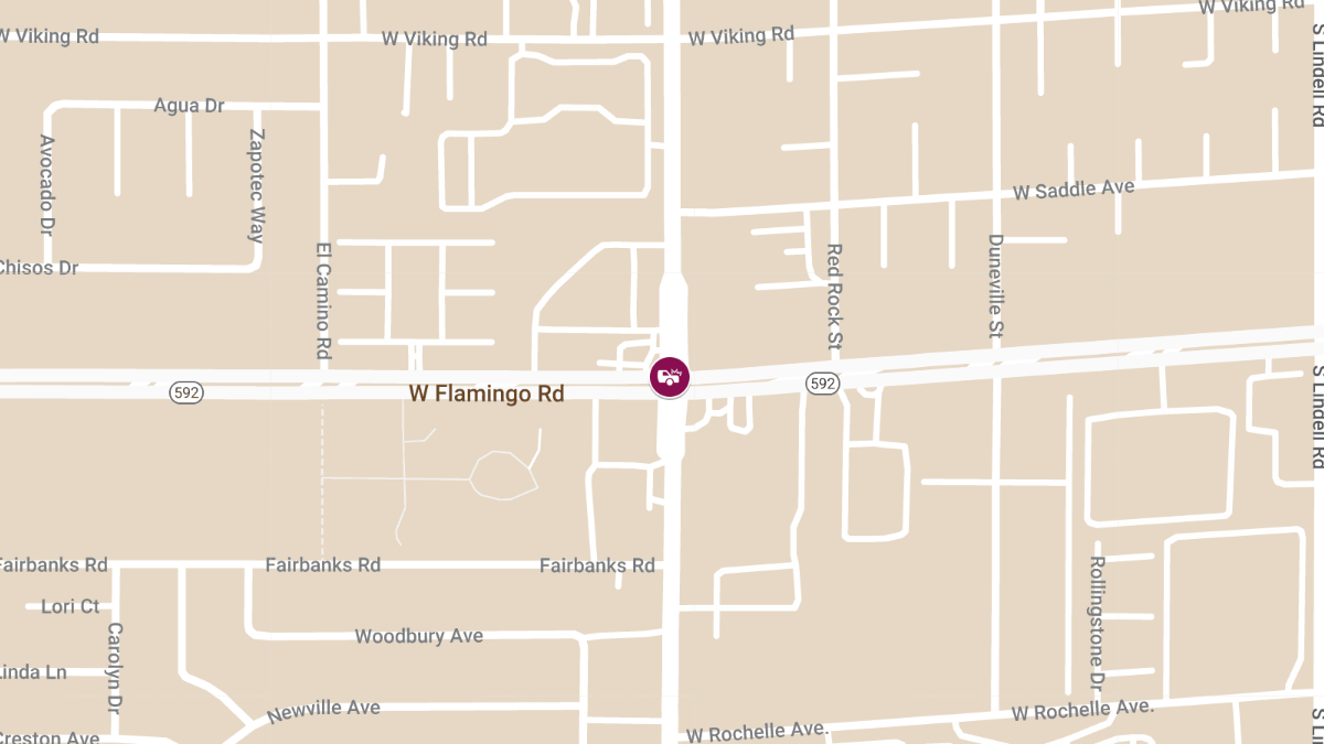 Traffic Collision with Injuries at W Flamingo Rd & S Jones Blvd