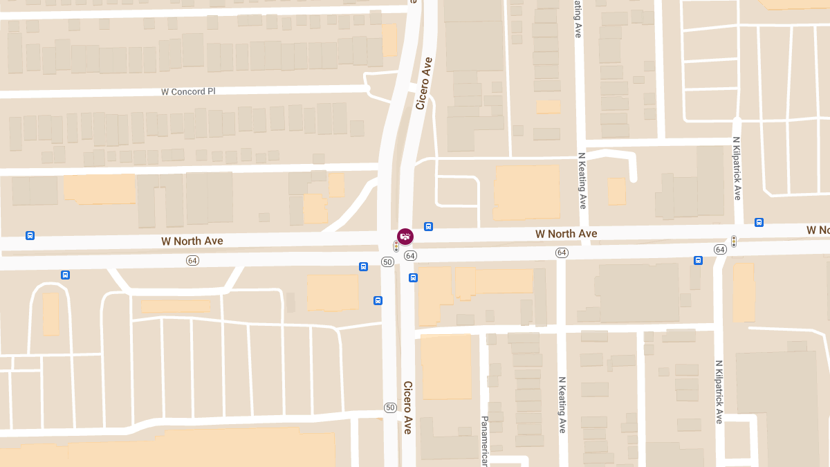 Traffic Collision with Injuries at W North Ave & N Cicero Ave