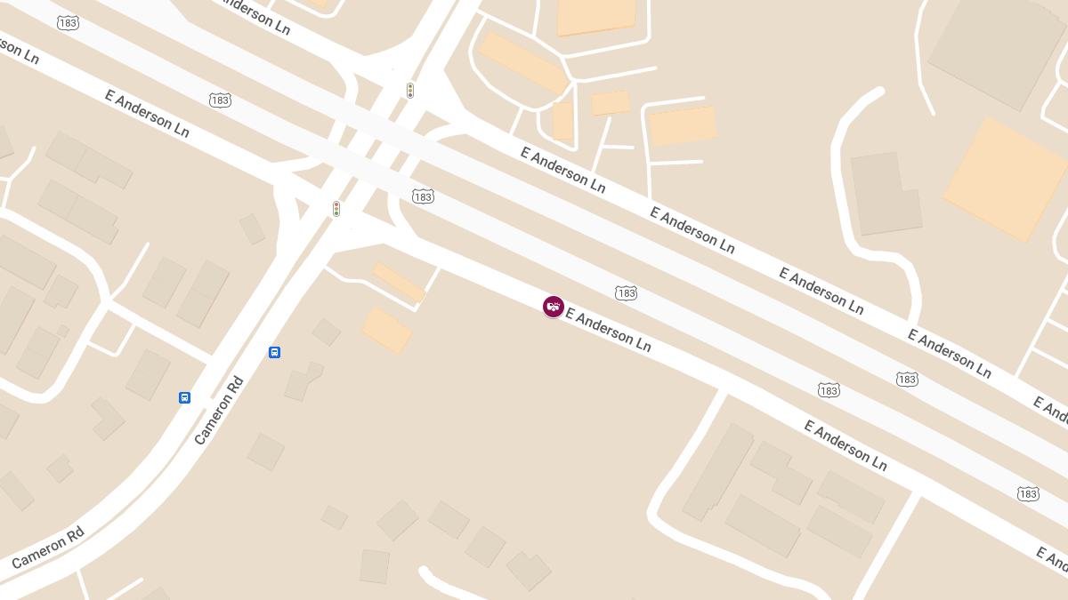 Traffic Collision with Injuries on E Anderson Ln Svrd WB