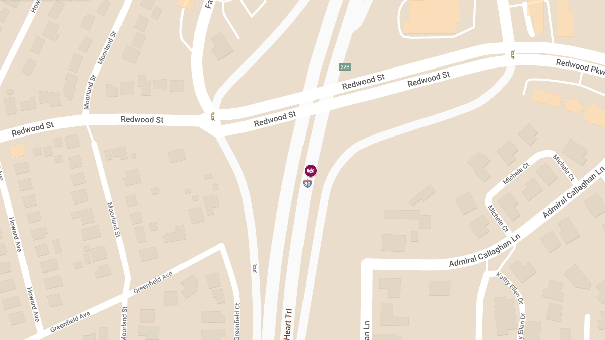 Traffic Collision with Injuries on I-80 East Near Marine World Pkwy