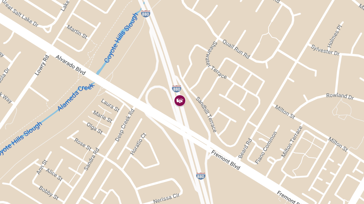Traffic Collision with Injuries on I-880 North Near Alvarado Blvd