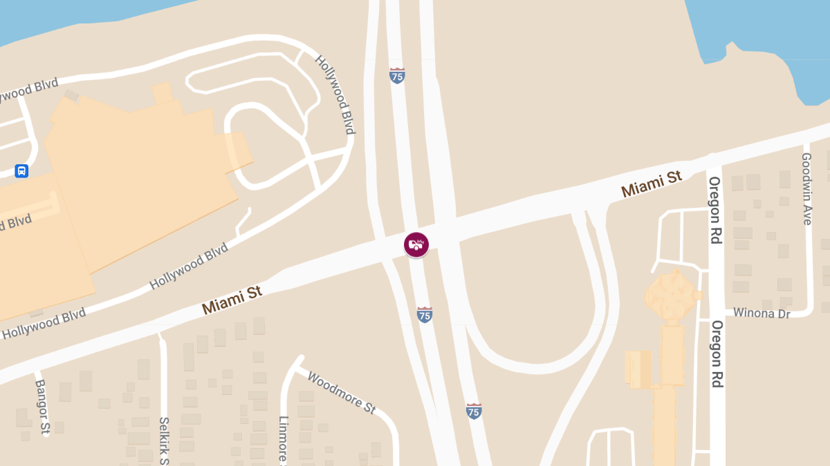 Traffic Crash With Injuries at Miami St & I-75 S in East Toledo