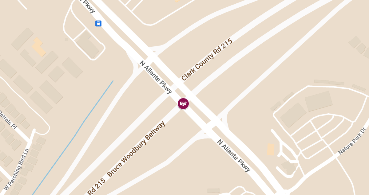 Traffic Crash with Injuries at Aliante Pkwy & S CC 215