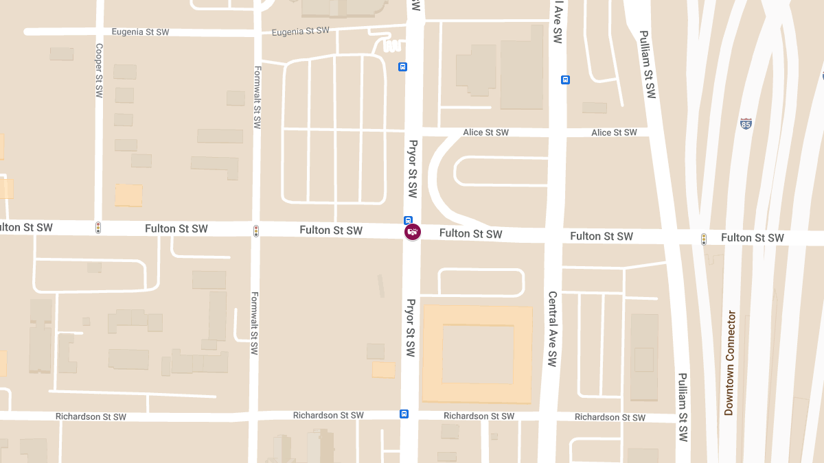 Traffic Crash with Injuries at Fulton St SW & Pryor St SW