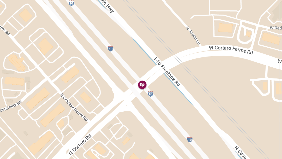 Traffic Incident at N Cortaro Rd & E I-10 Frontage Rd