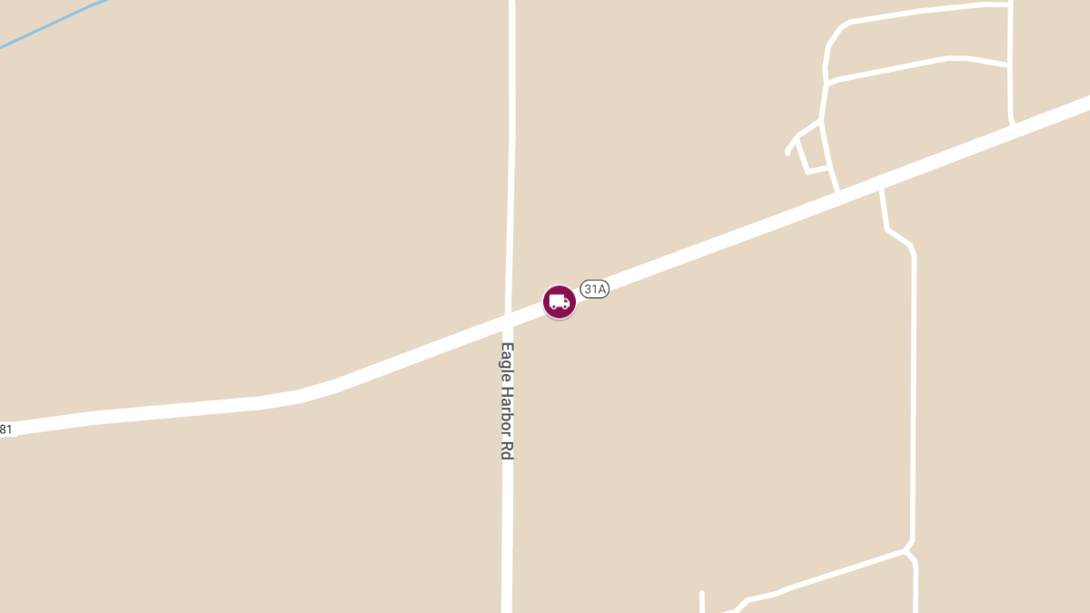 Truck Crash With Injuries on Rt. 31A Near Mix and Eagle Harbor Rd