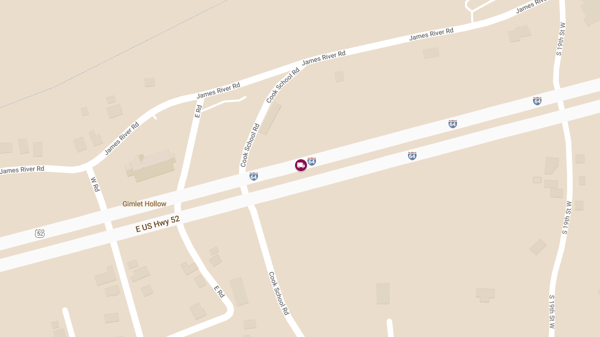 Truck Crashes into Wrecker on I-64, Injuring One