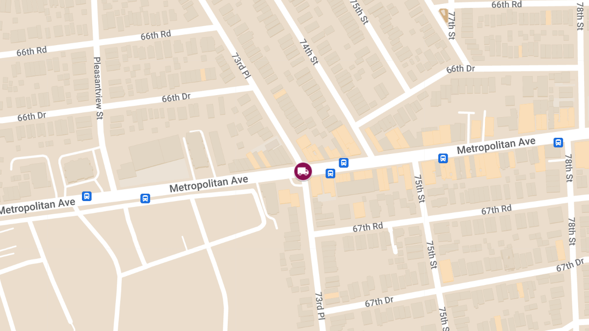 Truck and Bicycle Collision at Metropolitan Ave & 73rd Pl