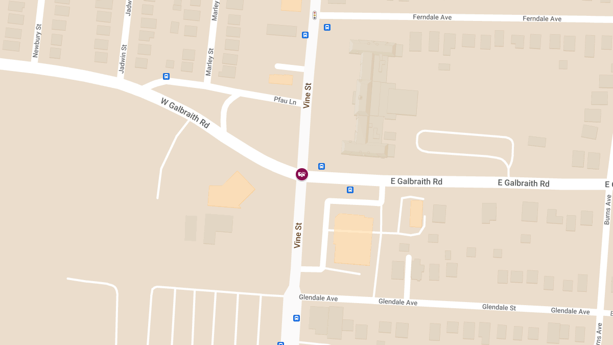 Two-Car Collision With Injuries at Galbraith Rd & Vine St