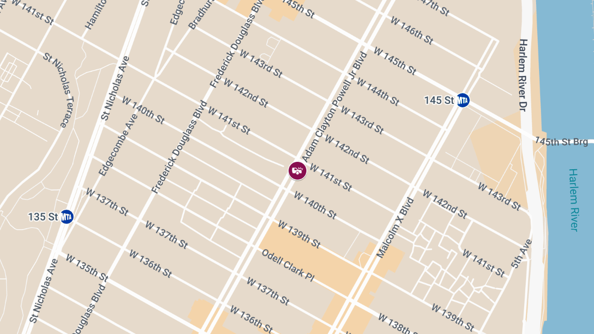 Two-Car Collision With One Person Injured at 2427 Adam Clayton Powell Jr Blvd