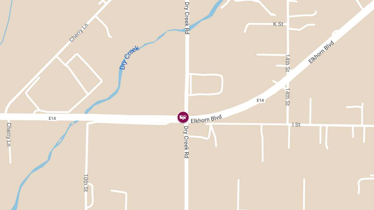Two-Car Collision with Injuries at Elkhorn Blvd & Sprig Dr
