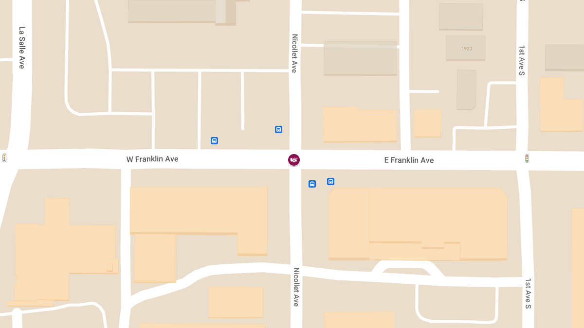 Two-Car Collision with Injuries at Franklin Ave E & Nicollet Ave