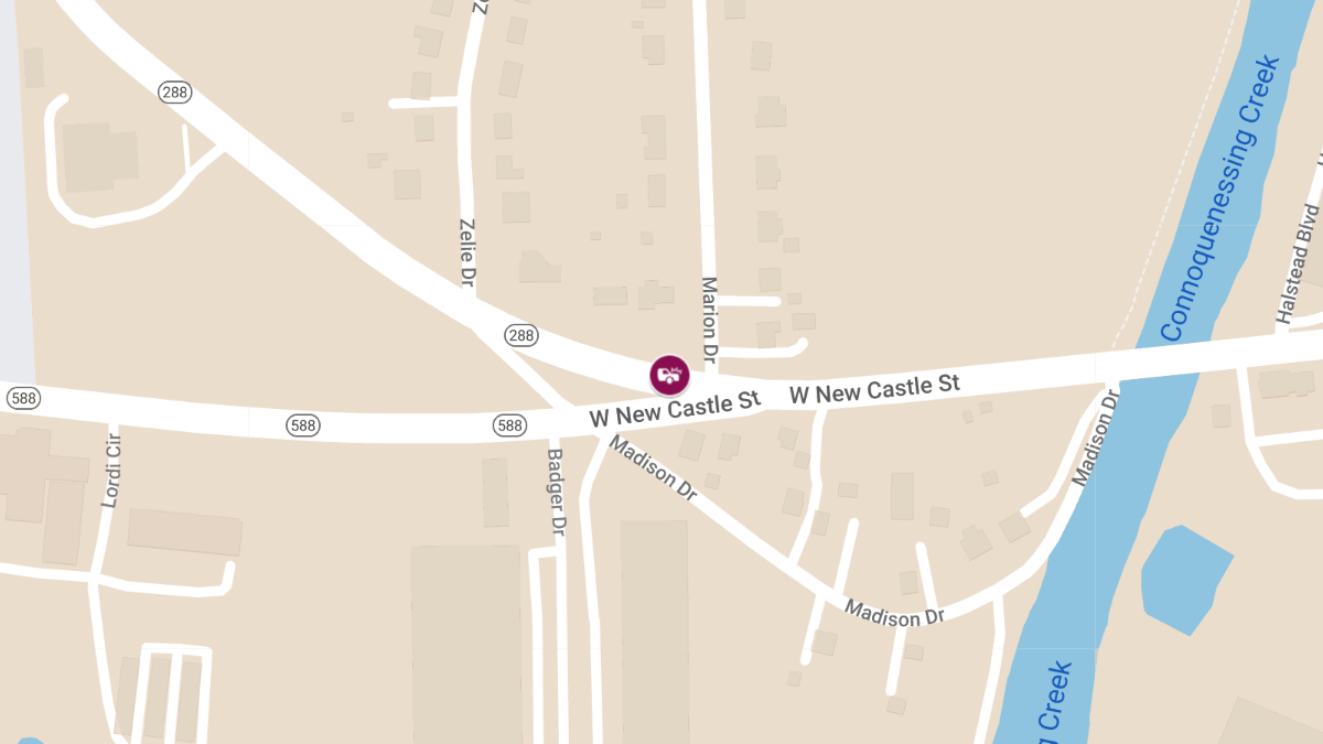 Two-Car Collision with Injuries at W New Castle St & Marion Dr