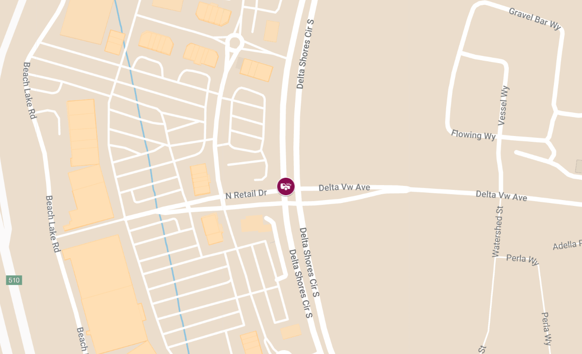 Two-Car Crash With Injuries Near In-N-Out Burger at Delta Shores Cir S & North Retail Dr