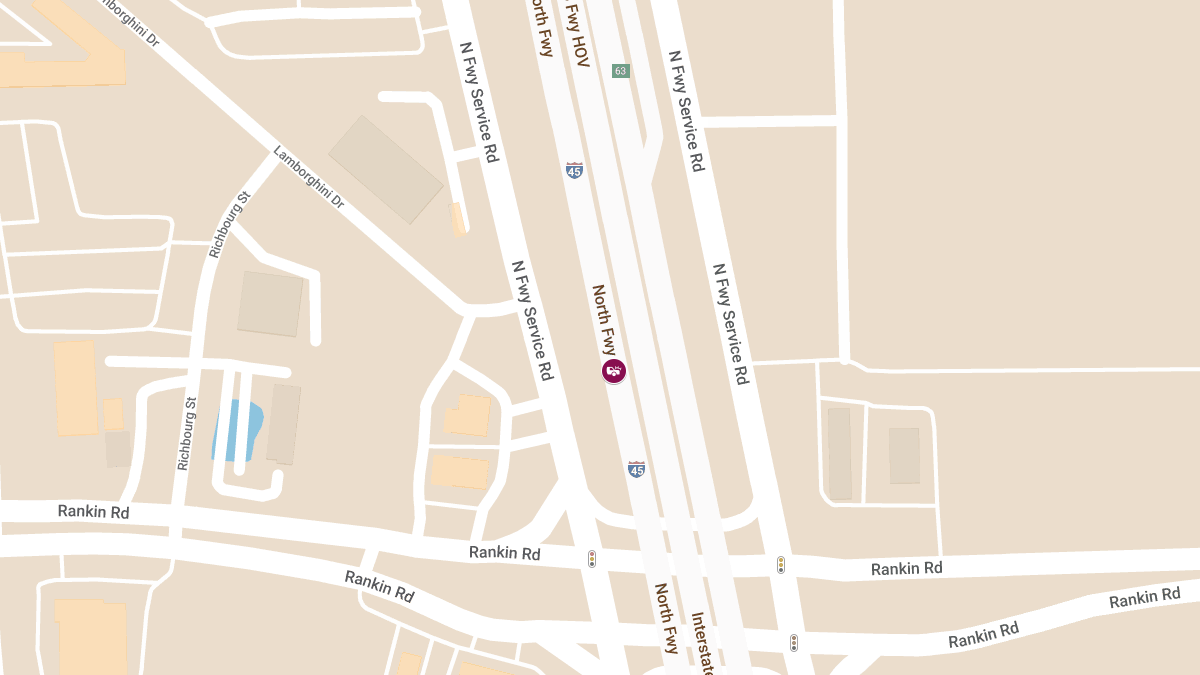 Two-Car Crash With Injuries on North Fwy