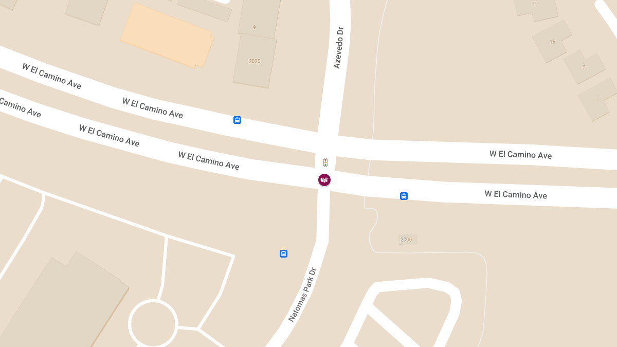 Two-Car Crash at W El Camino Ave & Natomas Park Dr Causes Injuries