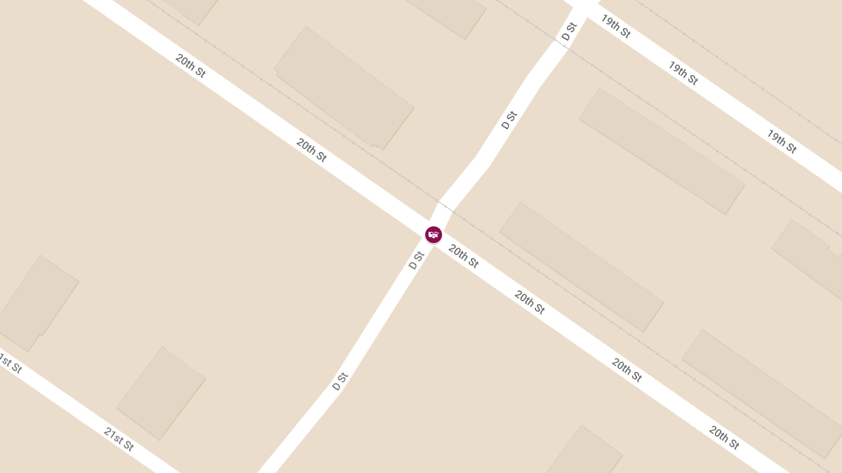 Two-Car Crash With Injuries at 20th St & D St