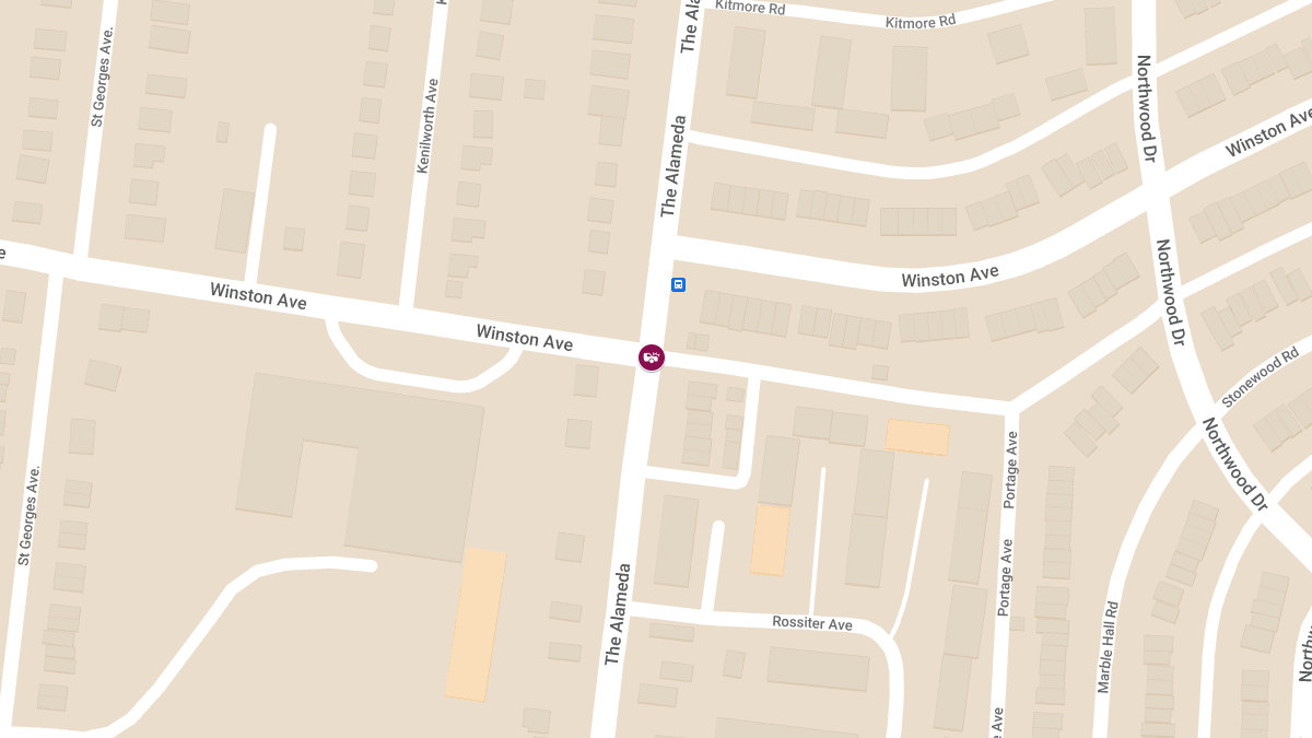 Two-Car Crash with Injuries at The Alameda & Winston Ave