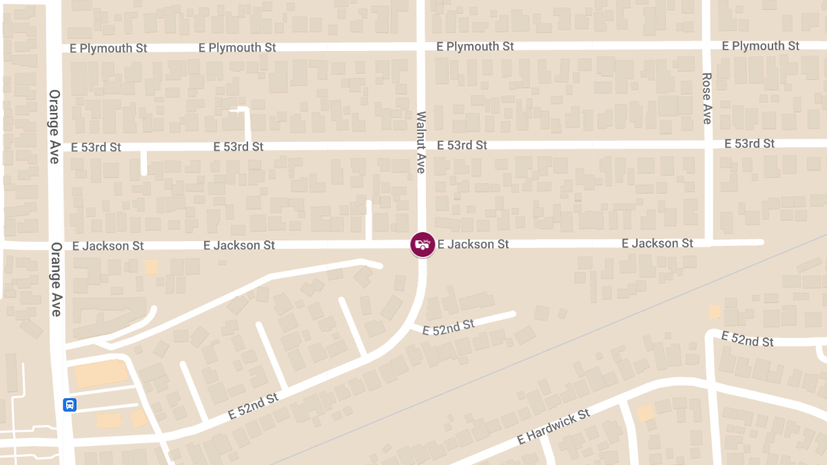 Two-Car Crash with Injuries at Walnut Ave & E Jackson St