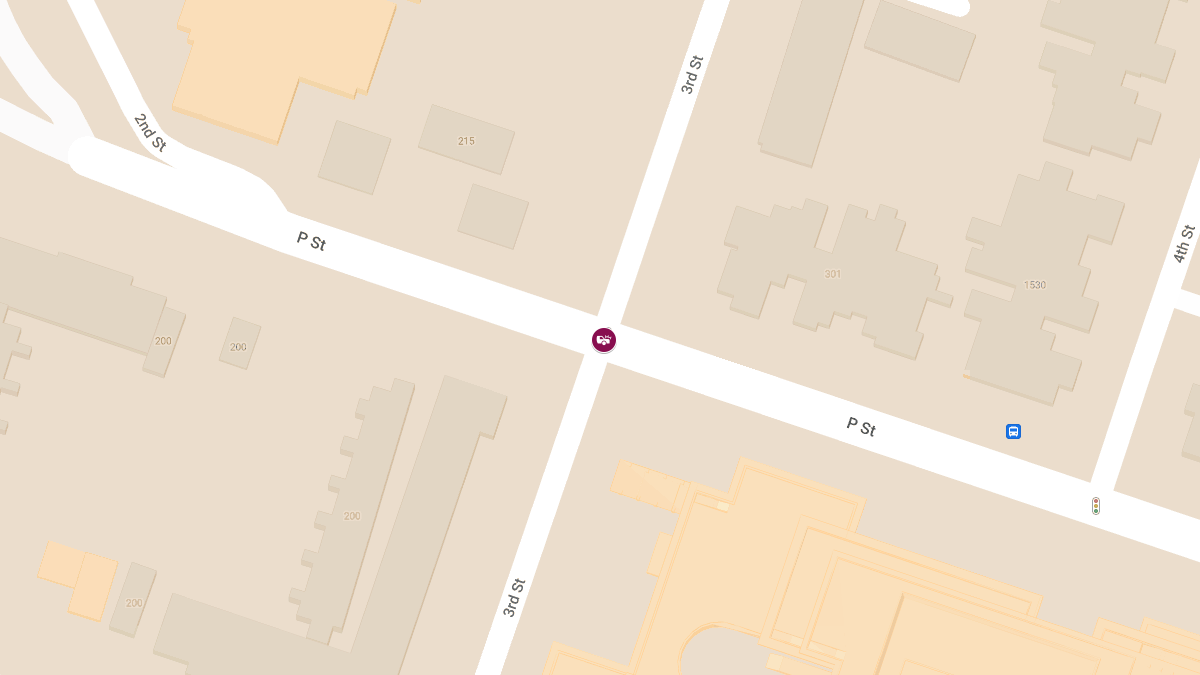 Two Drivers Injured in Crash at 3rd St & P St