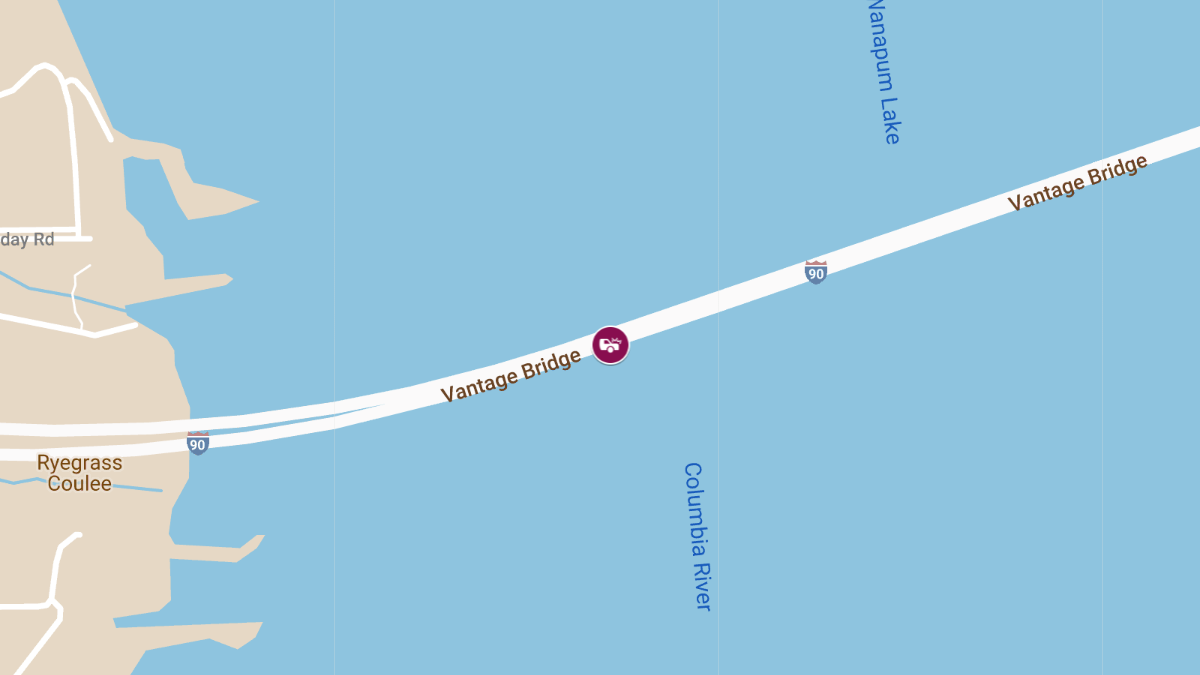 Two Hospitalized After Crash Involving WSP Vehicle on Vantage Bridge