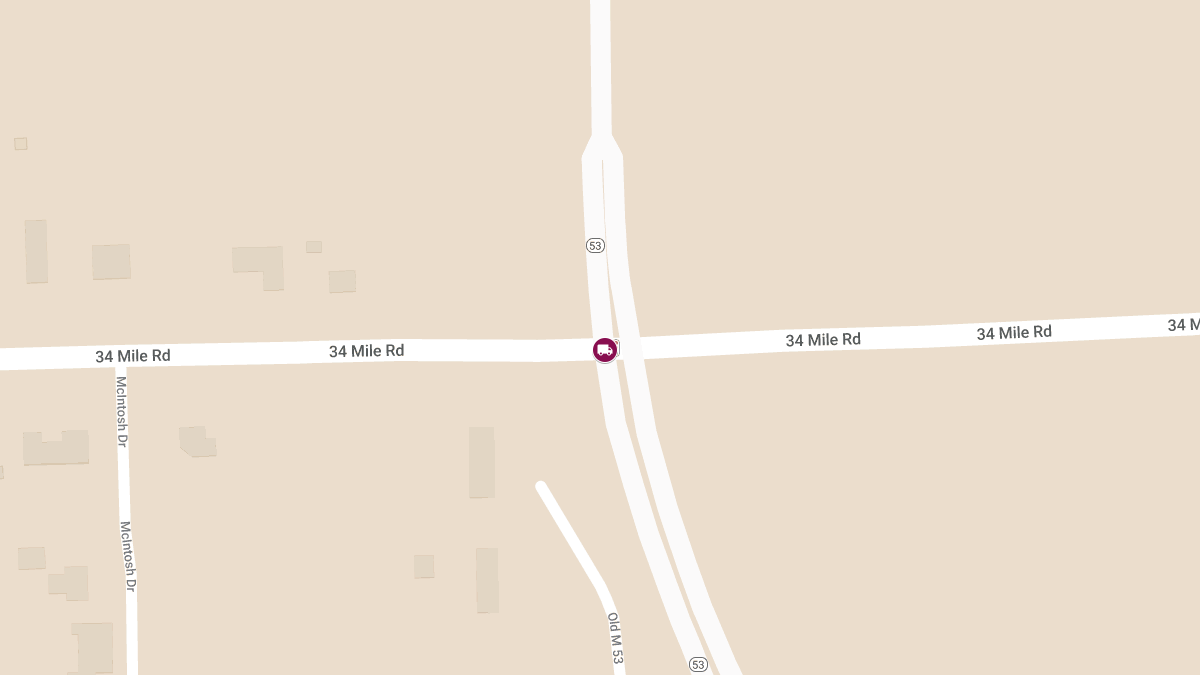 Two Hospitalized After Multi-Vehicle Crash Involving Semi-Trucks at 34 Mile & Van Dyke