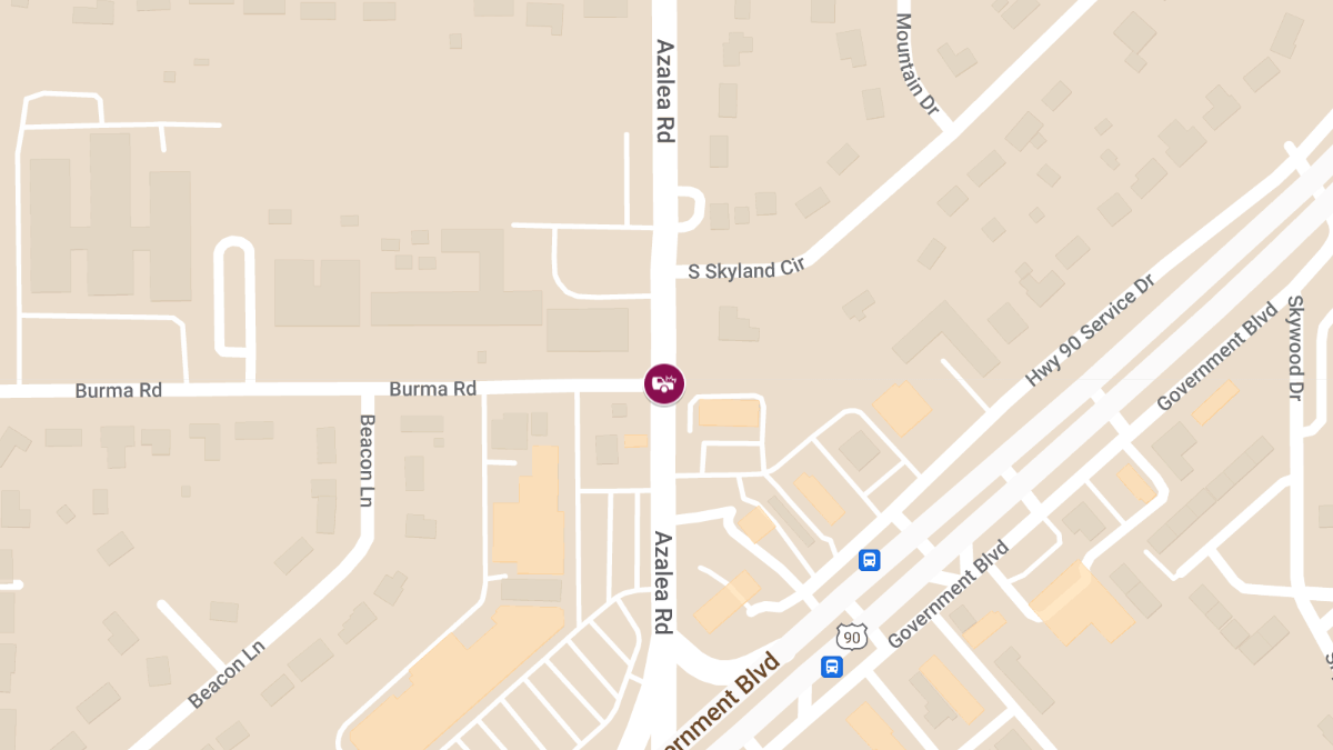 Two Injured, One in Critical Condition After Crash at Azalea Rd & Burma Rd