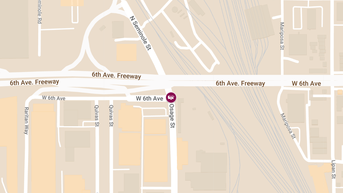 Two Injured in Collision at W 6th Ave & N Osage St