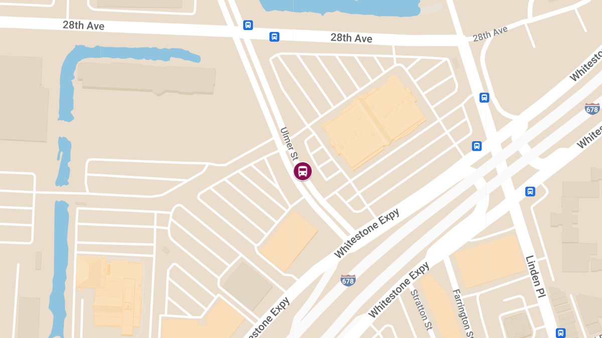 Two Injured in Crash Involving MTA Bus and Pickup at 2855 Ulmer St