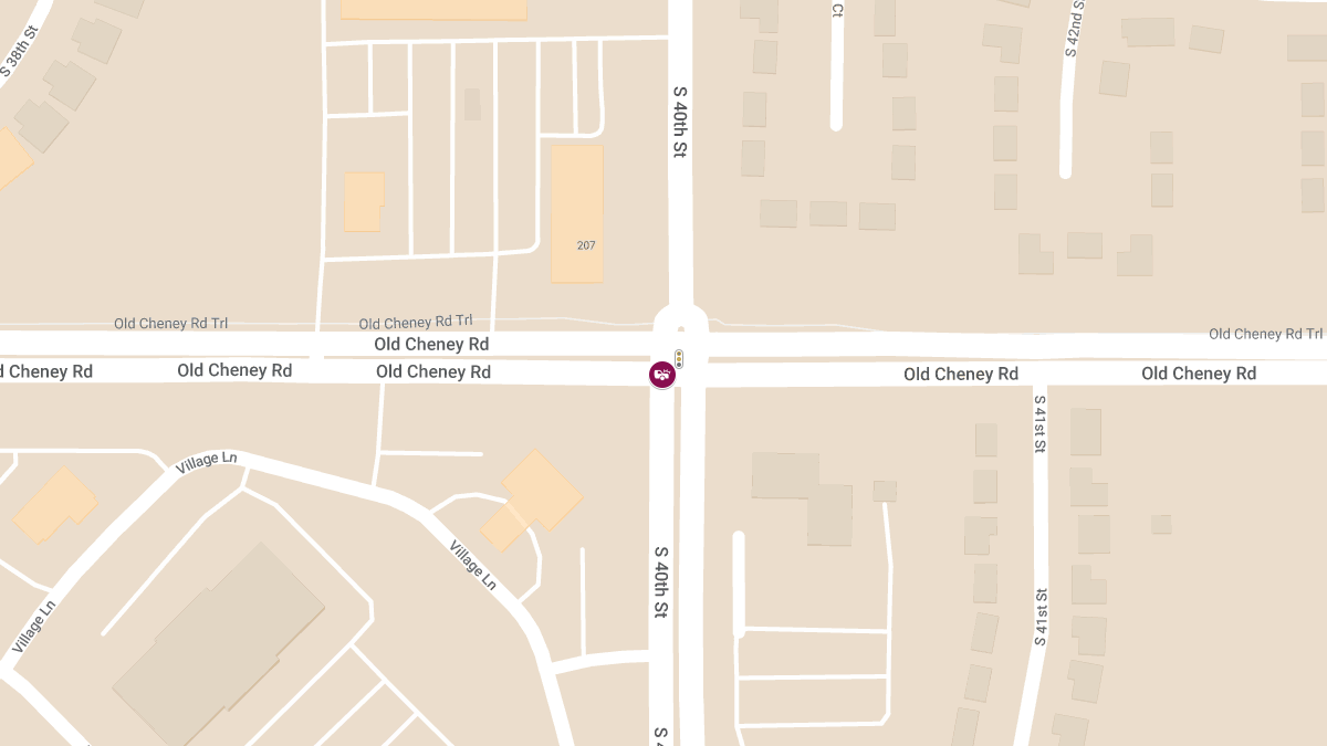 Two Injured in Crash at 40th St & Old Cheney Rd