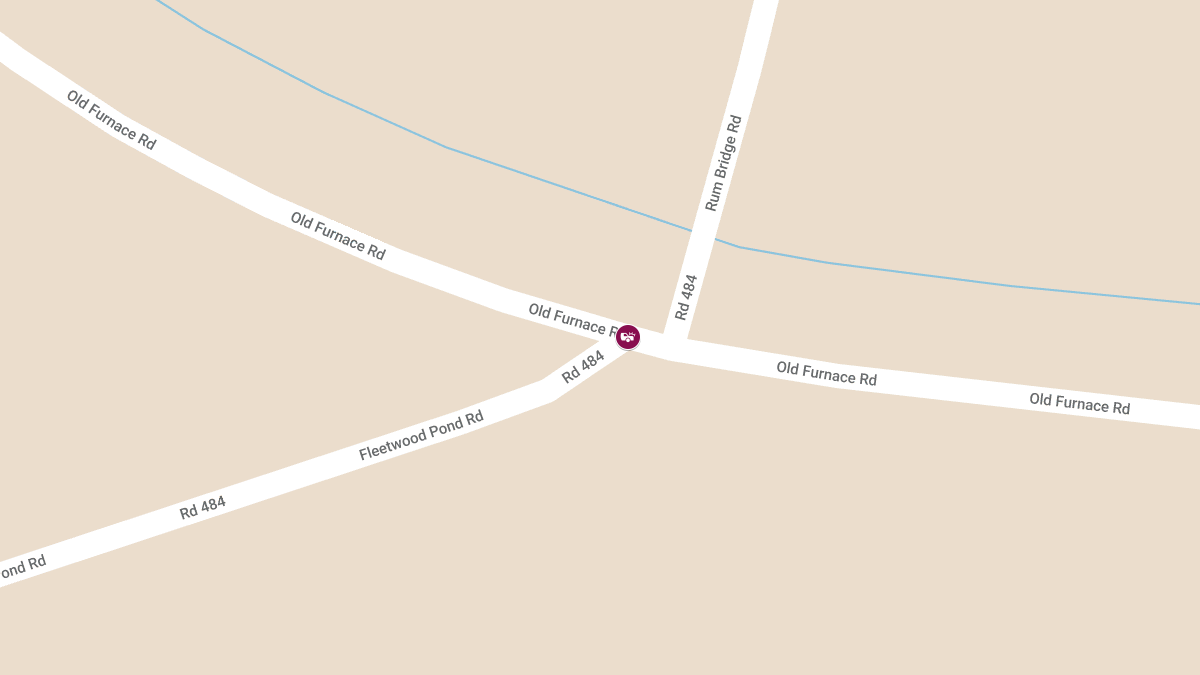 Two Injured in Crash at Old Furnace Rd & Fleetwood Pond Rd