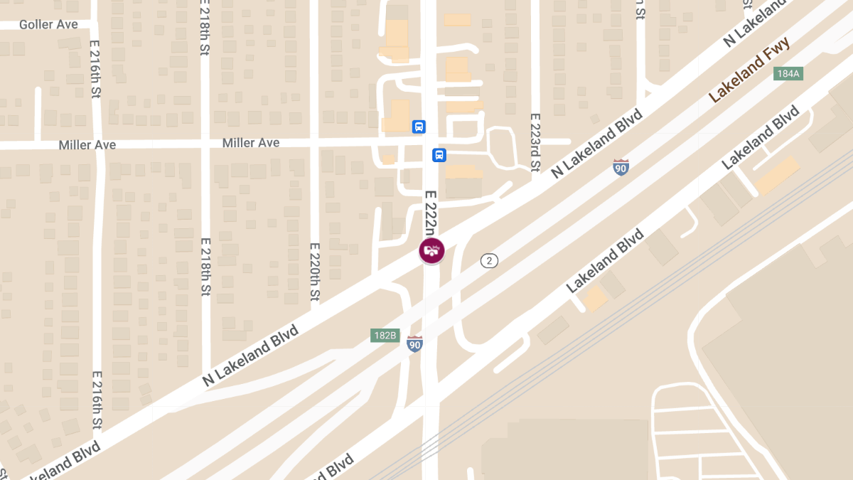 Two Injured in Multi-Vehicle Crash at E 222nd St & N Lakeland Blvd