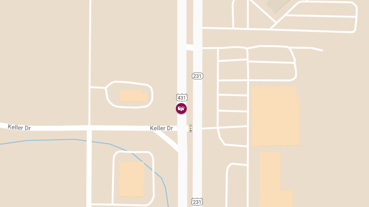 Two Injured in Multi-Vehicle Crash on US-231 431 Near Keller Dr