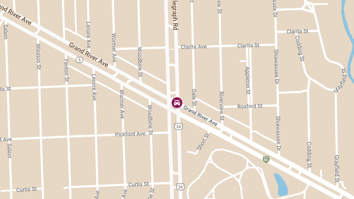 Two Injured in Police Chase Crash at Grand River Ave & Telegraph Rd