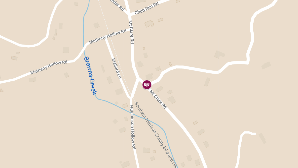 Two Injured in Three-Vehicle Crash on Mount Clare Rd
