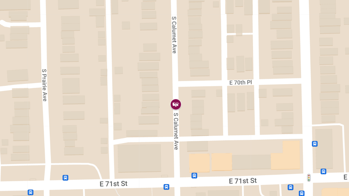 Two Injured in Traffic Collision on S Calumet Ave