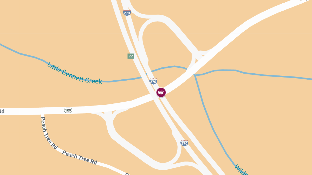 Two Injured in Two-Vehicle Crash on Old Hundred Rd Ramp to SB I-270