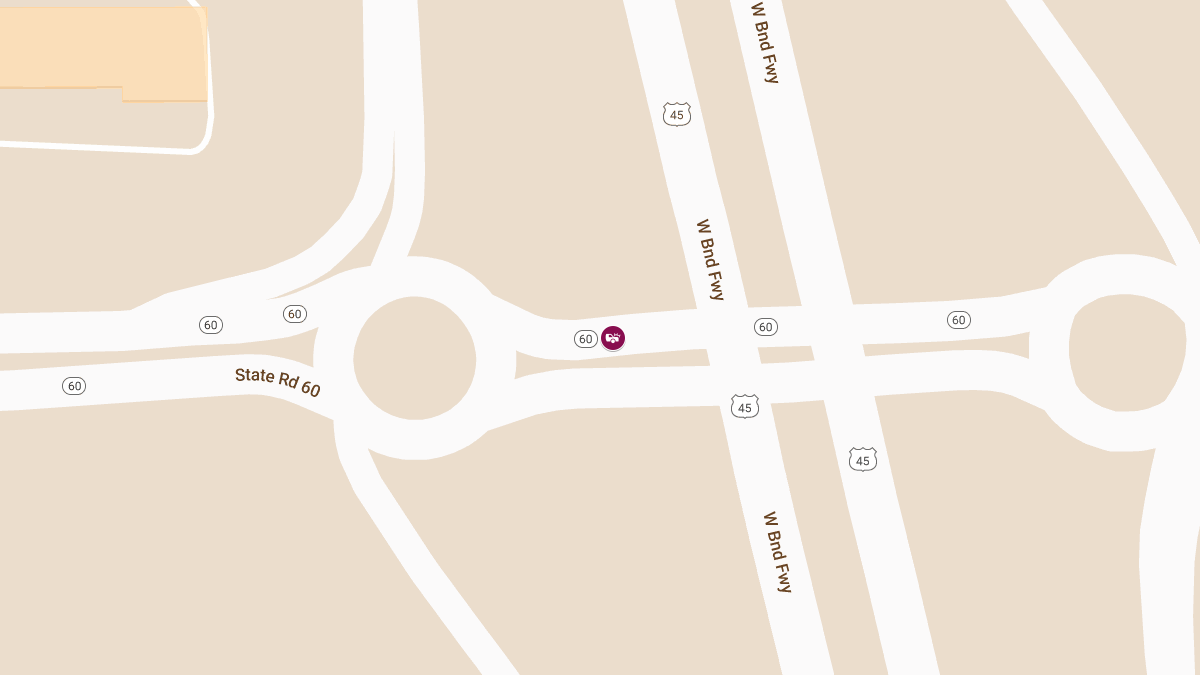 Two Injured in Vehicle Crash on Hwy 60 East of US-45