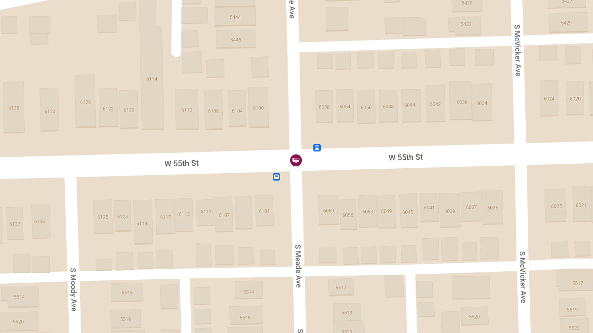 Two-Vehicle Collision at W 55th St & S Meade Ave