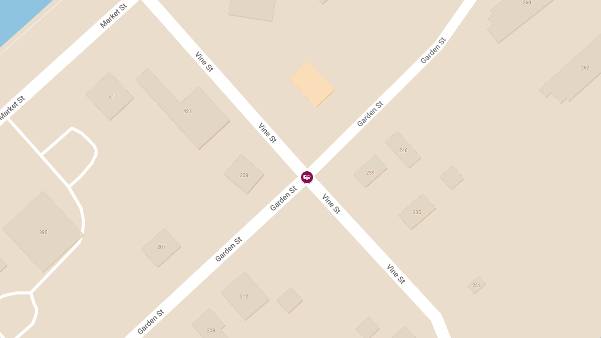 Two-Vehicle Collision with Injuries at Garden St & Vine St