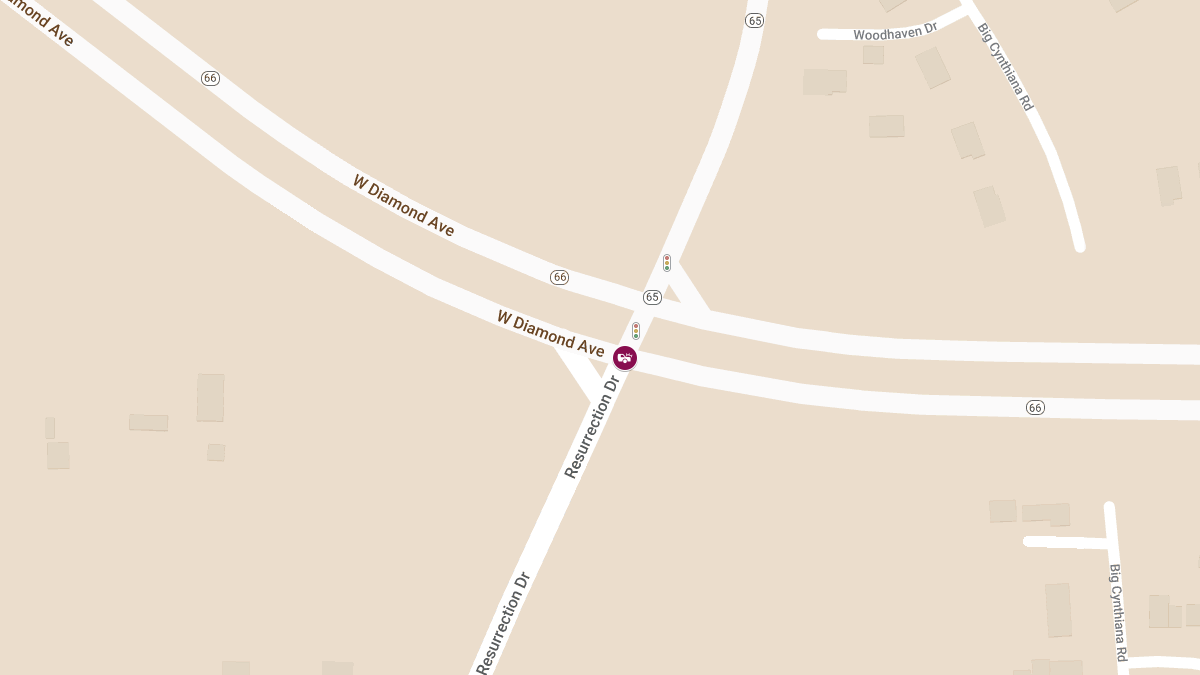 Two-Vehicle Crash Injures Two Children, One Adult at Diamond Ave & Resurrection Dr