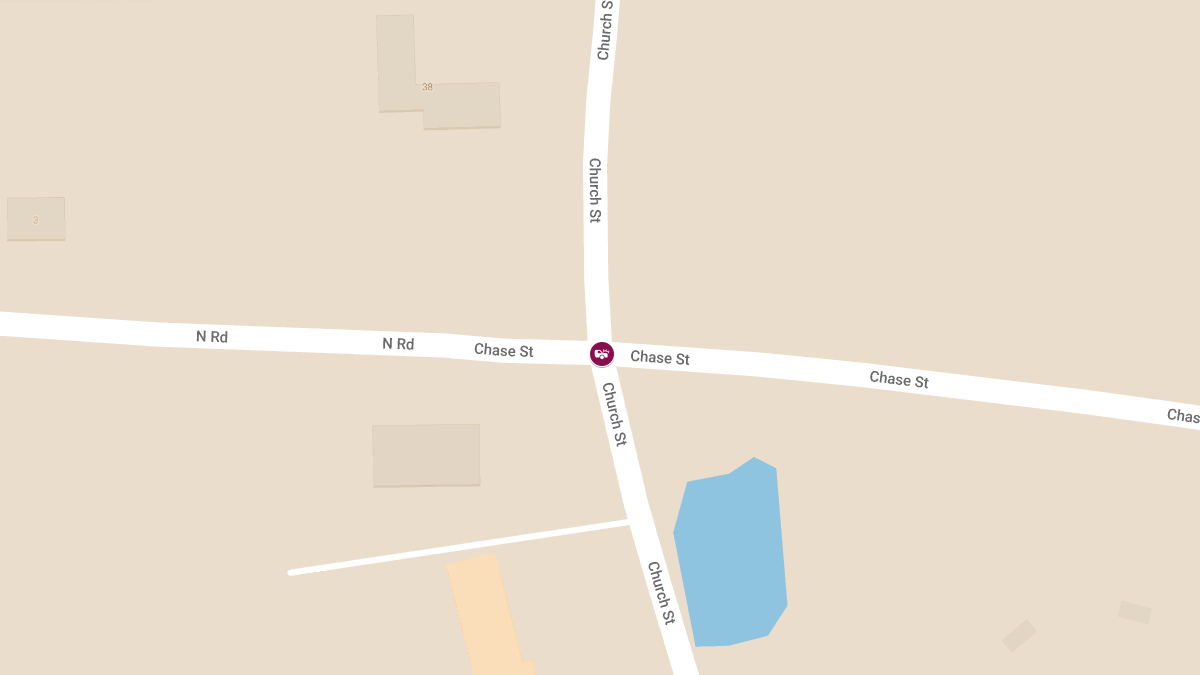 Two-Vehicle Crash Reported at Church St & Chase St
