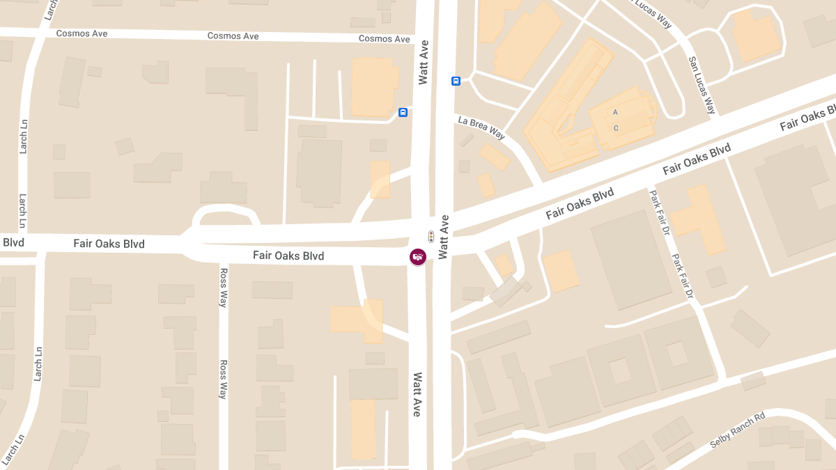 Two-Vehicle Crash With Injuries at Watt Ave & Fair Oaks Blvd