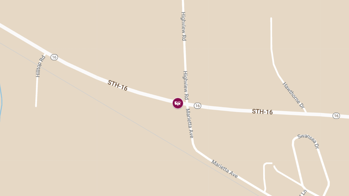Two-Vehicle Crash at Hwy 16 & Marietta Ave Leaves Injuries