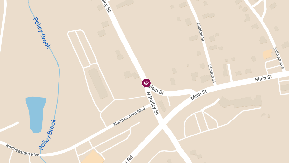 Two-Vehicle Crash at Main St & N Policy St