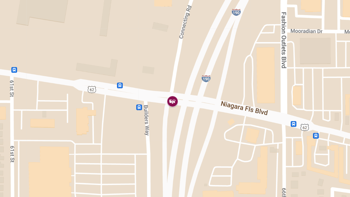 Two-Vehicle Crash at Niagara Falls Blvd & Connecting Rd