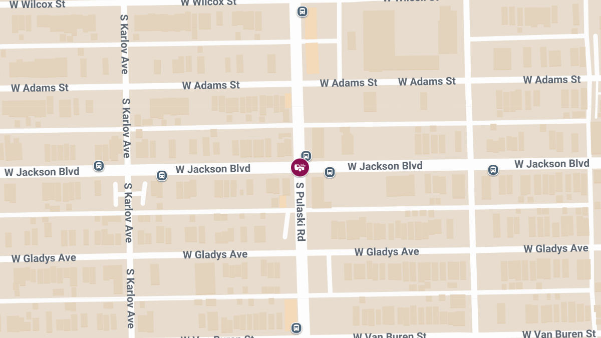 Two-Vehicle Crash at W Jackson Blvd and S Pulaski Rd Causes Injuries
