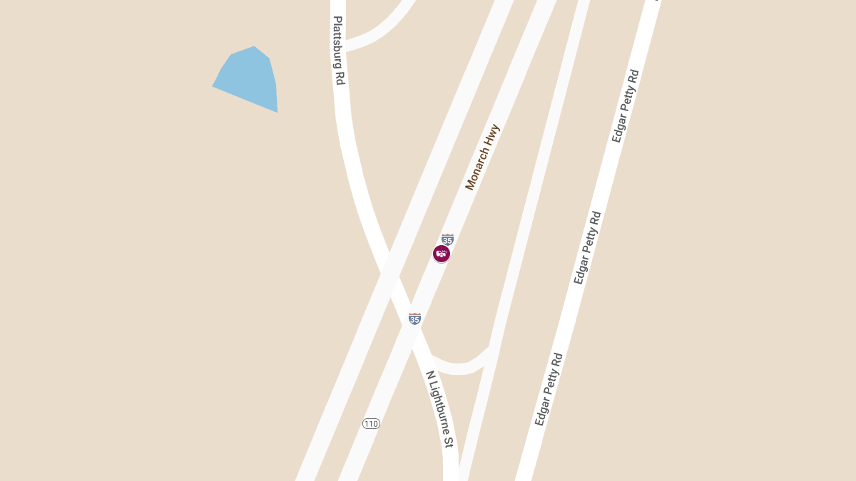 Two-Vehicle Crash on I-35 Leaves Two Injured